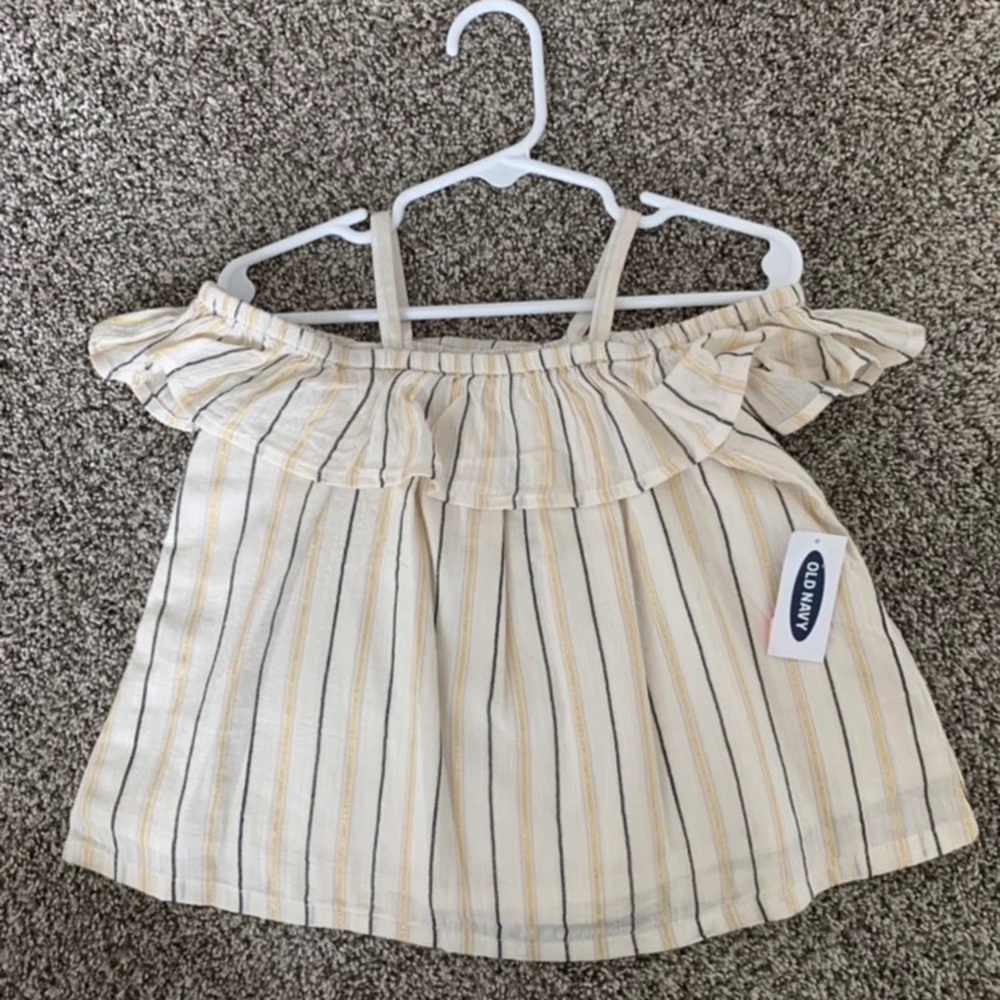 Old navy 2t stripe boho off shoulder top